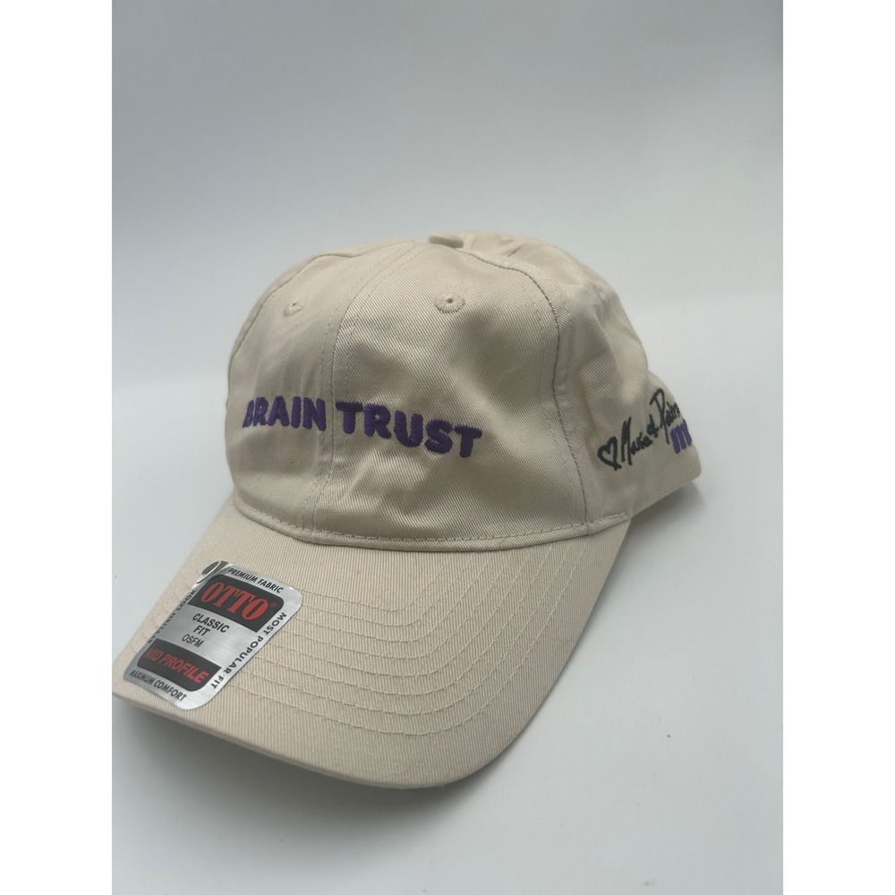 Otto Brain Trust Mariah Patrick Mosh Tan Purple Embroidered Baseball Hat Cap SFM